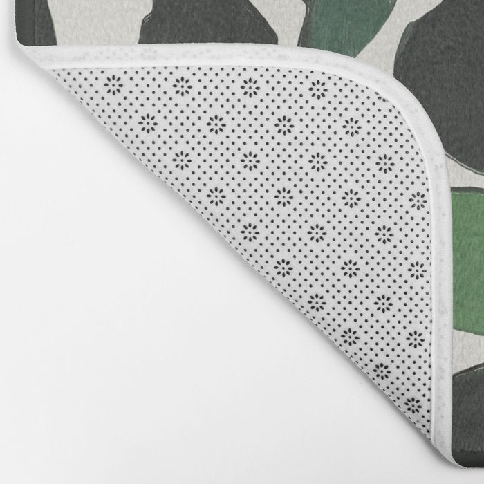 Green and Black Still Life Bath Mat Gallery Image 2
