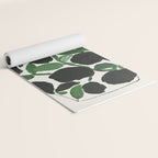 Green and Black Still Life Yoga Mat Gallery Image 2