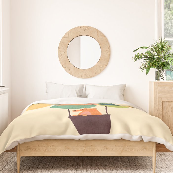 Whimsical Hot Air Balloon Duvet Cover Gallery Image 3