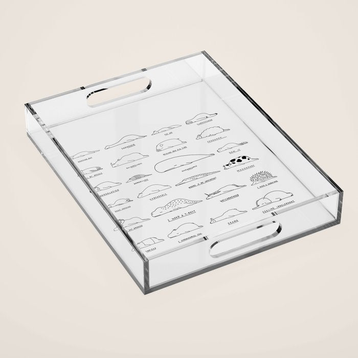 Moody Animals Pattern Acrylic Tray Gallery Image 1