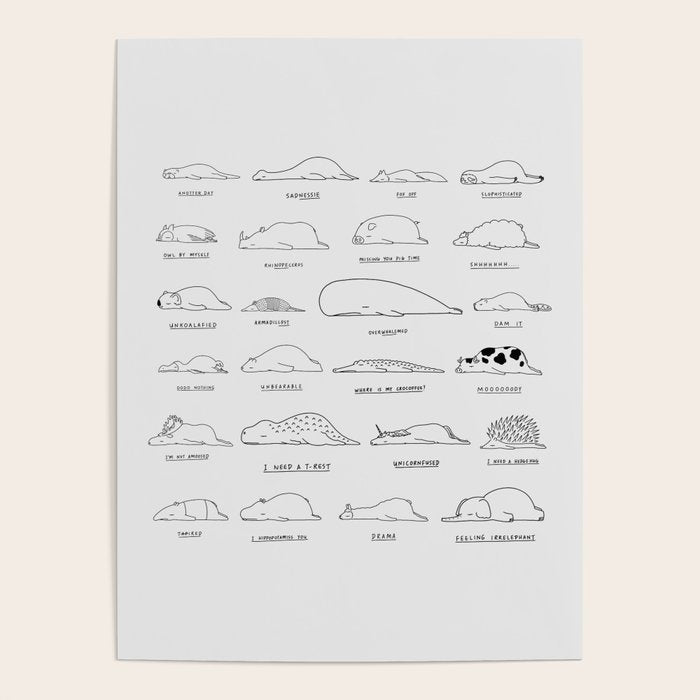 Moody Animals Pattern Poster Gallery Image 1