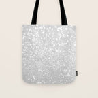 Chic elegant glamour white faux glitter Tote Bag Gallery Image 1