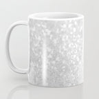 Chic elegant glamour white faux glitter Coffee Mug Gallery Image 3