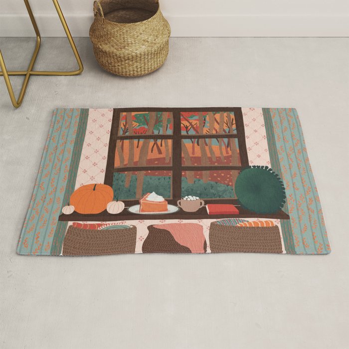 hello autumn I love you Rug Gallery Image 1