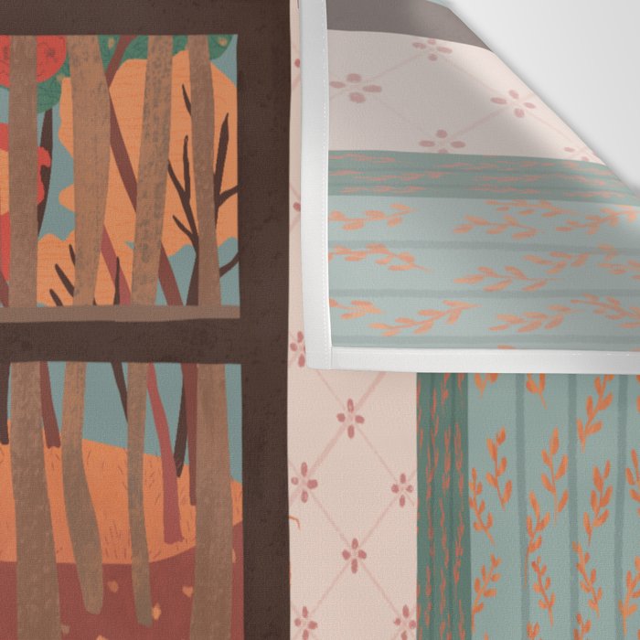 hello autumn I love you Wall Tapestry Gallery Image 3