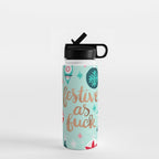 Festive As Fuck - Mint Palette Water Bottle Gallery Image 1