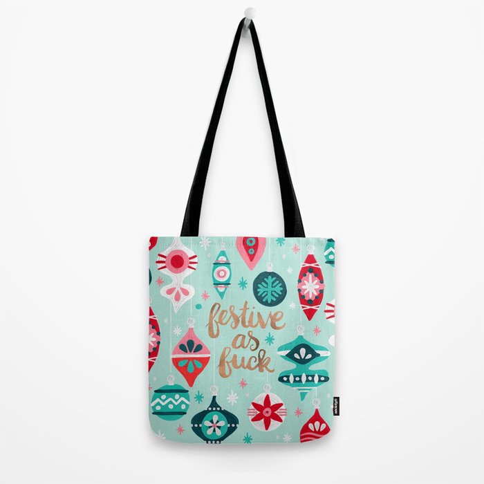 Festive As Fuck - Mint Palette Tote Bag Gallery Image 2
