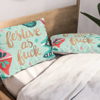 Festive As Fuck - Mint Palette Pillow Sham Gallery Image 2