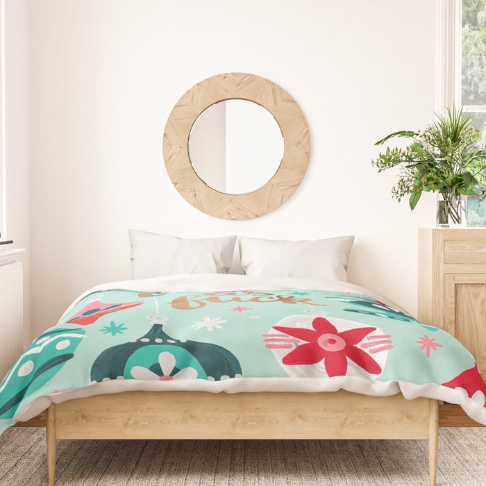 Festive As Fuck - Mint Palette Duvet Cover Gallery Image 3