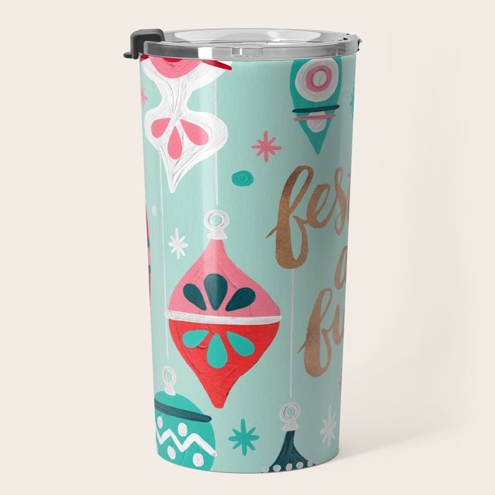 Festive As Fuck - Mint Palette Travel Mug Gallery Image 3