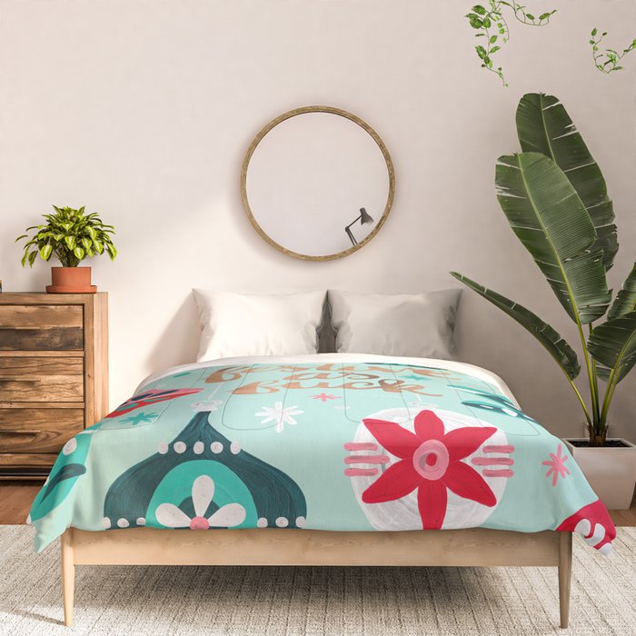 Festive As Fuck - Mint Palette Comforter Gallery Image 3