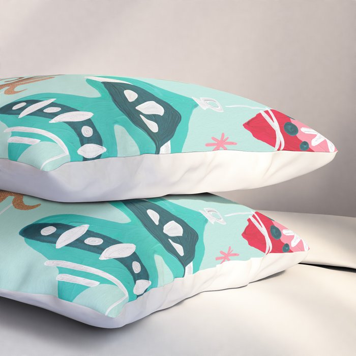 Festive As Fuck - Mint Palette Pillow Sham Gallery Image 3