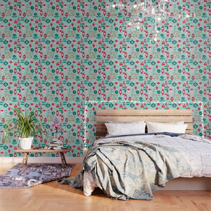 Festive As Fuck - Mint Palette Wallpaper Gallery Image 3