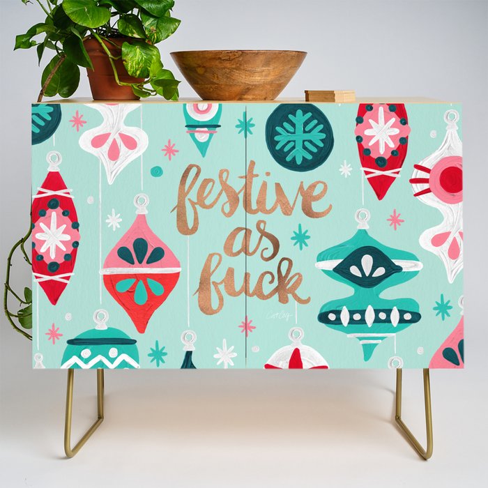 Festive As Fuck - Mint Palette Credenza Gallery Image 1