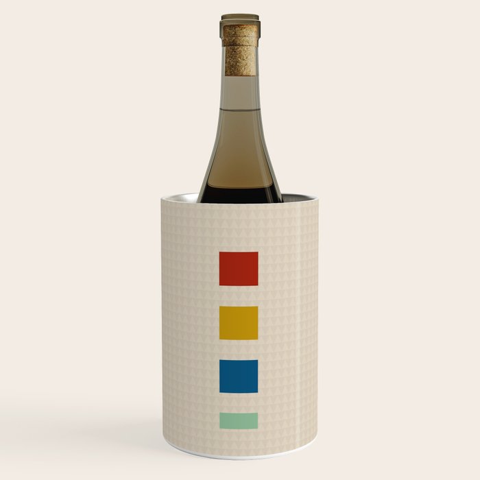 four elements II tweed and primary colors Wine Chiller Gallery Image 1