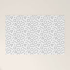 Fun geometric doodle shape art pattern Welcome Mat Gallery Image 1