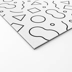 Fun geometric doodle shape art pattern Welcome Mat Gallery Image 2