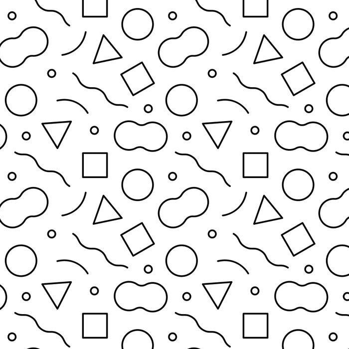 Fun geometric doodle shape art pattern Coffee Mug Gallery Image 2