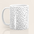 Fun geometric doodle shape art pattern Coffee Mug Gallery Image 3