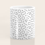Fun geometric doodle shape art pattern Coffee Mug Gallery Image 4