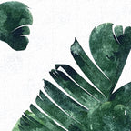 Banana Leaf Watercolor Painting, Tropical Nature Botanical Palm Illustration Bohemian Minimal Luxe Coffee Mug Gallery Image 2