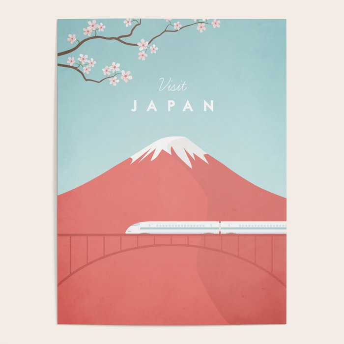 Vintage Japan Travel Poster Poster Gallery Image 1