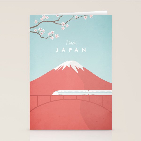 Vintage Japan Travel Poster Stationery Card Gallery Image 2