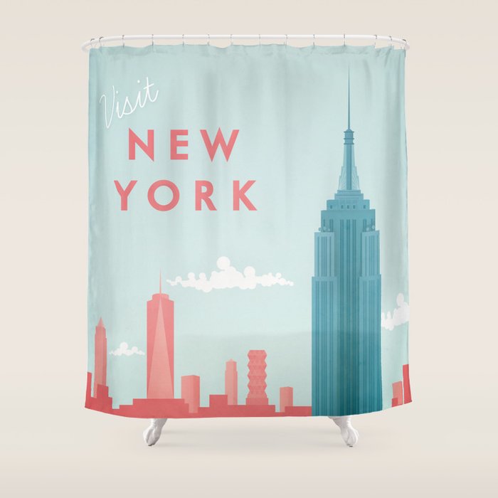New York New York Shower Curtain Gallery Image 1