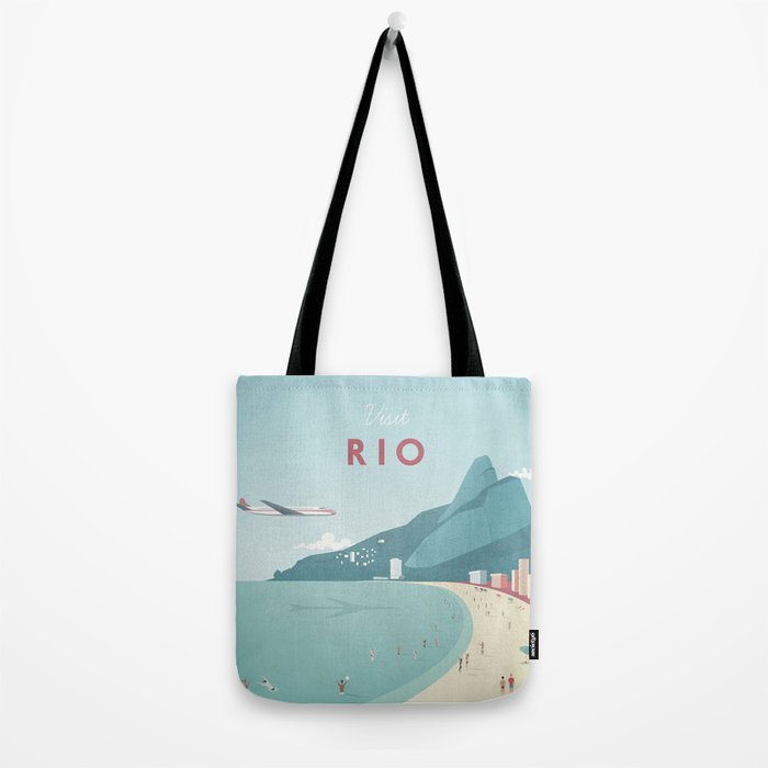 Vintage Rio Travel Poster Tote Bag Gallery Image 2