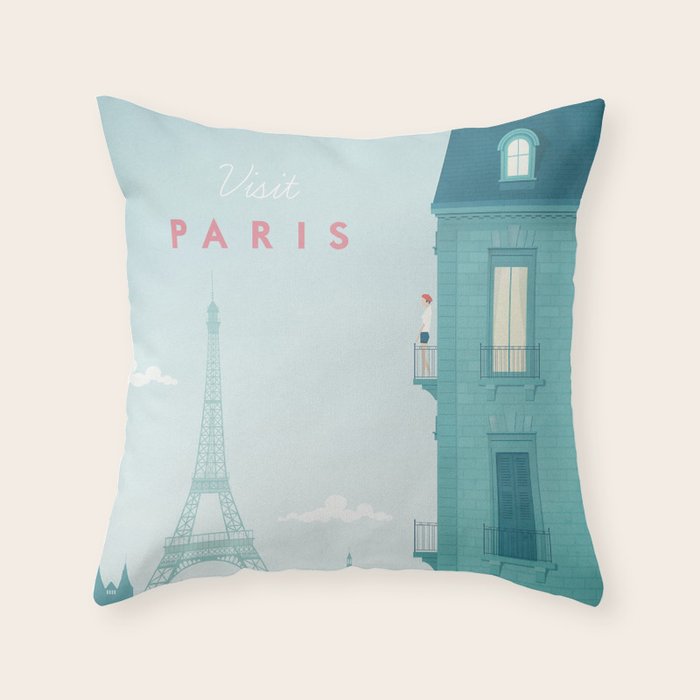 Paris Throw Pillow