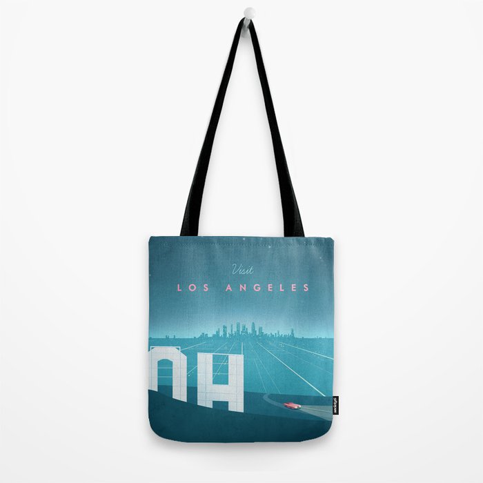 Vintage Los Angeles Travel Poster Tote Bag Gallery Image 2