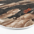 LEOPARD AND FLORAL NIGHT PATTERN Bath Mat Gallery Image 3
