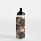 LEOPARD AND FLORAL NIGHT PATTERN Water Bottle Gallery Image 2