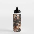 LEOPARD AND FLORAL NIGHT PATTERN Water Bottle Gallery Image 3