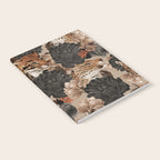 LEOPARD AND FLORAL NIGHT PATTERN Notebook Gallery Image 2