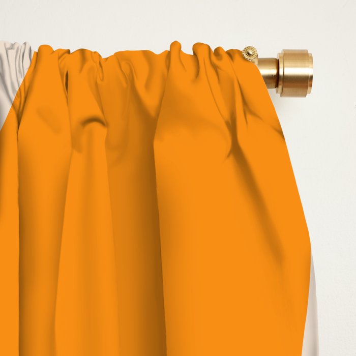 Copacetic Retro Abstract Pattern in 70s Brown Orange Beige Window Curtain Gallery Image 2