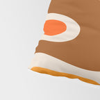 Copacetic Retro Abstract Pattern in 70s Brown Orange Beige Pillow Sham Gallery Image 4