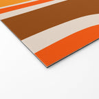 Copacetic Retro Abstract Pattern in 70s Brown Orange Beige Welcome Mat Gallery Image 2