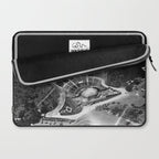 Hollywood Bowl aerial vintage, Los Angeles, California black and white photograph / photography Laptop Sleeve Gallery Image 2
