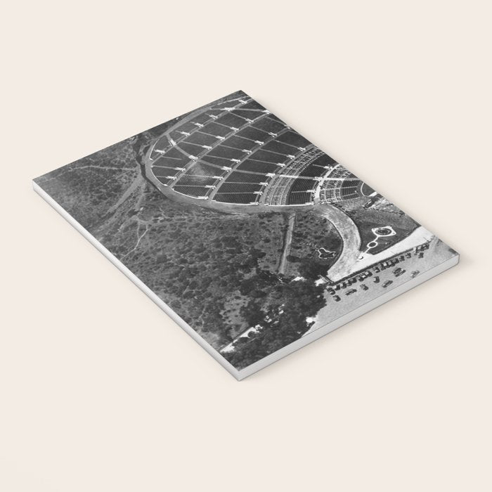 Hollywood Bowl aerial vintage, Los Angeles, California black and white photograph / photography Notebook Gallery Image 3