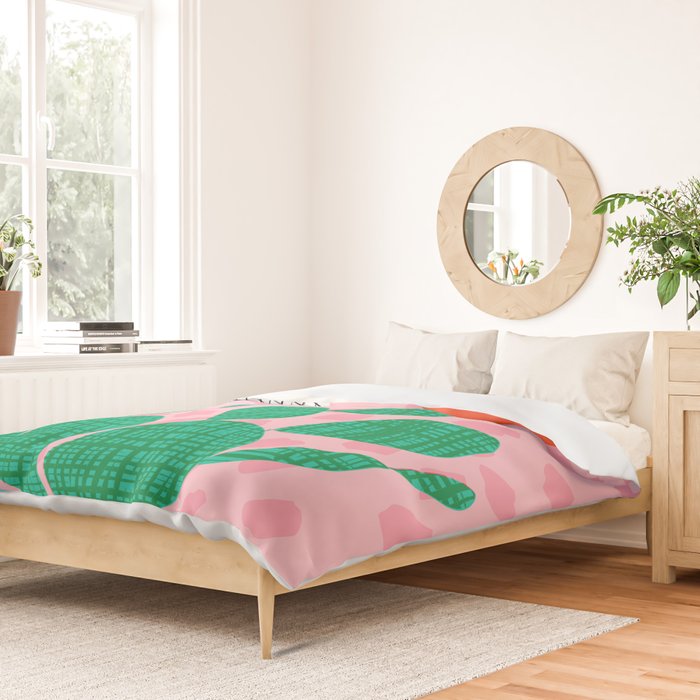 Lampin' - memphis throwback style retro neon cactus desert palm springs california southwest hipster Duvet Cover Gallery Image 2