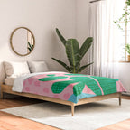 Lampin' - memphis throwback style retro neon cactus desert palm springs california southwest hipster Comforter Gallery Image 2