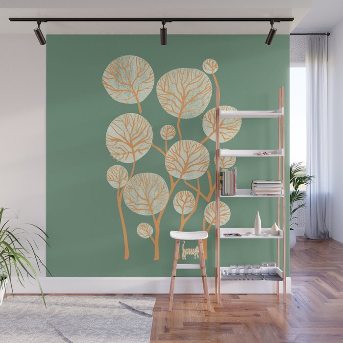 Deep in the jungle, the tiger roams Wall Mural Gallery Image 1