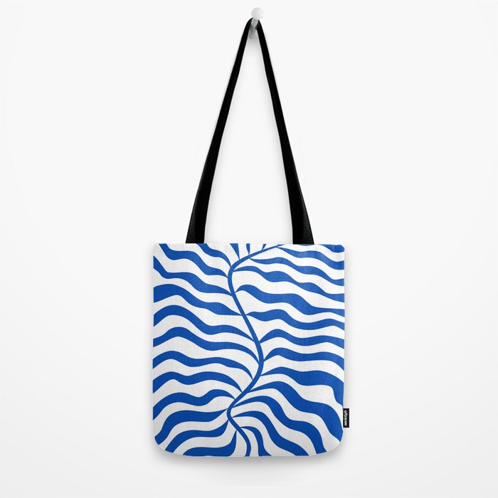 Henri Matisse Abstract Cobalt Leaf Art Tote Bag Gallery Image 2