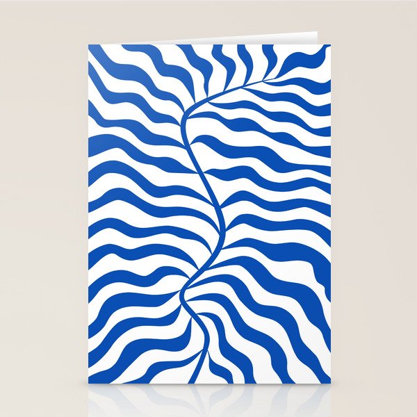 Henri Matisse Abstract Cobalt Leaf Art Stationery Card Gallery Image 2