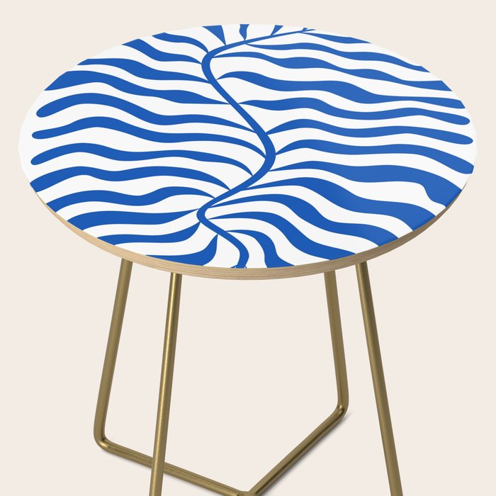 Henri Matisse Abstract Cobalt Leaf Art Side Table Gallery Image 2