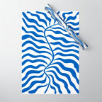 Henri Matisse Abstract Cobalt Leaf Art Wrapping Paper Gallery Image 1