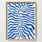 Henri Matisse Abstract Cobalt Leaf Art Serving Tray Gallery Image 1