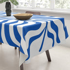 Henri Matisse Abstract Cobalt Leaf Art Tablecloth Gallery Image 3