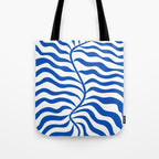 Henri Matisse Abstract Cobalt Leaf Art Tote Bag Gallery Image 1